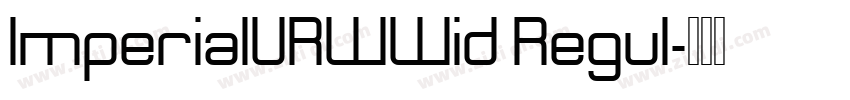 ImperialURWWid Regul字体转换